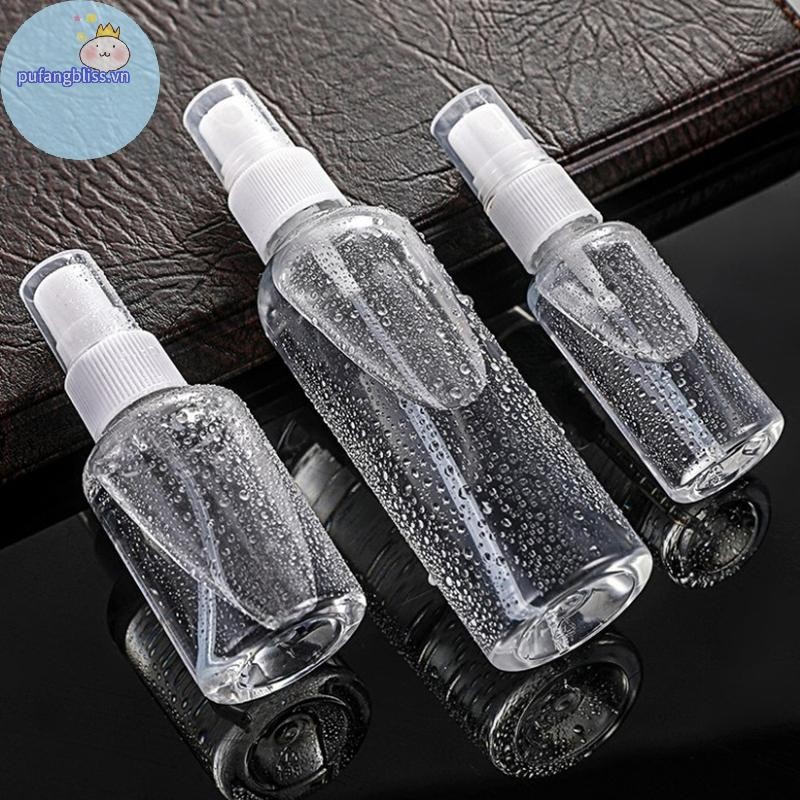 Pufangbliss 30 / 50 / 100ml Chai trong suốt Hộp đựng du lịch di động VN