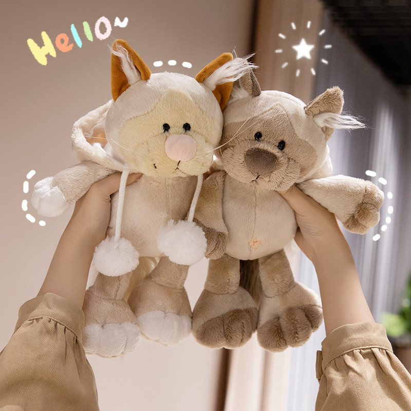 Kawaii Mèo Gorilla Xám Sói Sang Trọng Búp Bê Động Vật Vui Vẻ Sang Trọng Đồ Chơi Dễ Thương King Kong Động Vật Đồ Chơi Nhồi Bông Trang Trí Nhà Búp Bê Mềm Mại Cho Bé Đồ Chơi Làm Dịu Trẻ Em Quà Tặng Sinh Nhật Quà Tặng Giáng Sinh COD