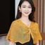 Khăn choàng dệt kim MONOSTYLE, Khăn choàng vải tuyn ngắn nhiều màu, Áo choàng thoáng khí Quần áo chống nắng cho nữ