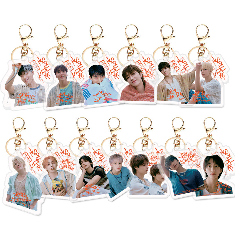Seventeen Acrylic Móc Chìa Khóa SPILLES 17 Là Ngay Ở Đây Móc Khóa Trong Suốt Treo Lên Thần Tượng Móc Khóa S.Coups Hoshi JOSHUA JEONGHAN HOSHI WONWOO MINGYU The8 Móc Chìa Khóa