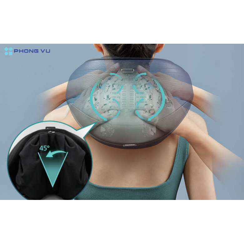 Đai choàng massage cổ vai lưng Philips PPM3522 Tiêu Chuẩn - Bảo hành 24 tháng