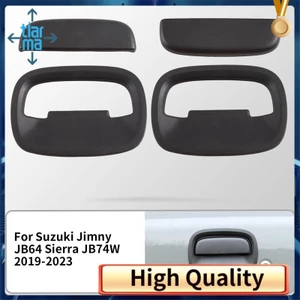 Phụ kiện tay nắm cửa ngoại thất phía trước ô tô cho Suzuki Jimny JB64 Sierra JB74W 2019-2023 Tay nắm cửa Bao phụ tùng thay thế 4 Cái / bộ
