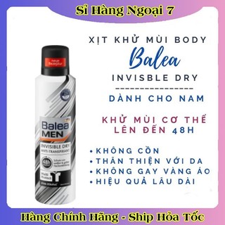 Xịt khử mùi Balea Men 48h 200ml của Đức - Dành cho nam