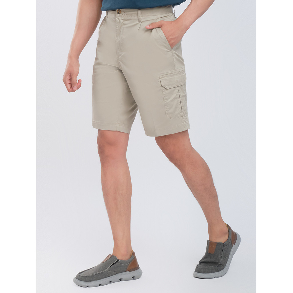 Quần short khaki túi hộp VIETTIEN SMART CASUAL vải spandex phom regular VT00000033