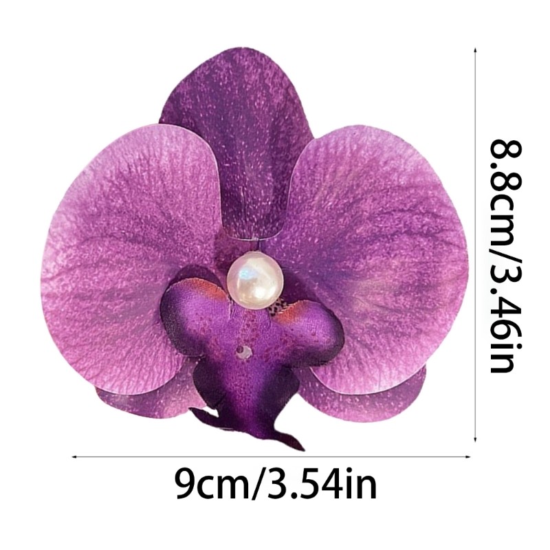 VIC Hàn Quốc Phalaenopsis Kẹp Tóc Lớn, Phù Hợp Cho Tiệc Cưới và Hàng Ngày
