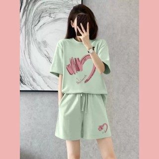 Set đồ nữ mùa hè mẫu DBN9+10,Đồ bộ nữ dáng rộng chất co giãn thoáng mát, Áo phông nữ tay cộc, Quần đùi nữ thời trang