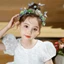 Băng đô công chúa CORALTIDE, Mũ đội đầu vòng hoa vương miện hoa bướm, Phụ kiện tóc đầu đám cưới sáng tạo cho bé gái