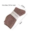Tất ống giữa BORAGETE, Tất nhung ấm áp mùa đông bằng vải Cashmere, Tất sọc dày thời trang ngủ tại nhà dành cho nữ