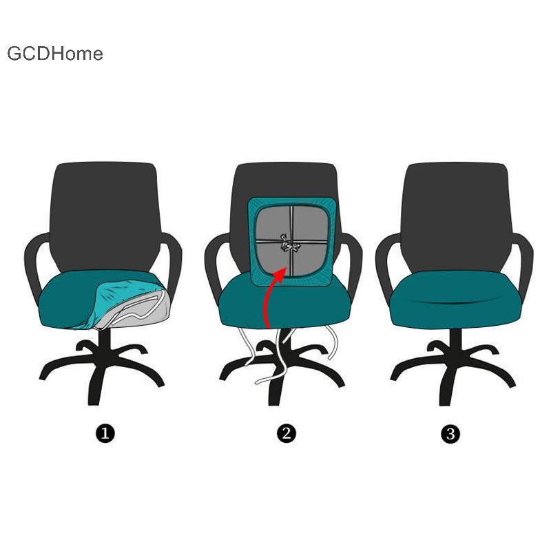 Gcdhome Ghế Bao Spandex Độ Đàn Hồi Văn Phòng Co Giãn Ghế Máy Tính Bao Chơi Game Chống Bụi Ghế Bọc Bò Tendon HOT