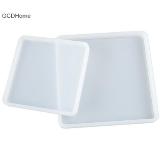 Gcdhome Vuông Silicon Casg Epoxy Khuôn Cho DIY Khay Nhựa Coaster Khuôn Trang Sức HOT