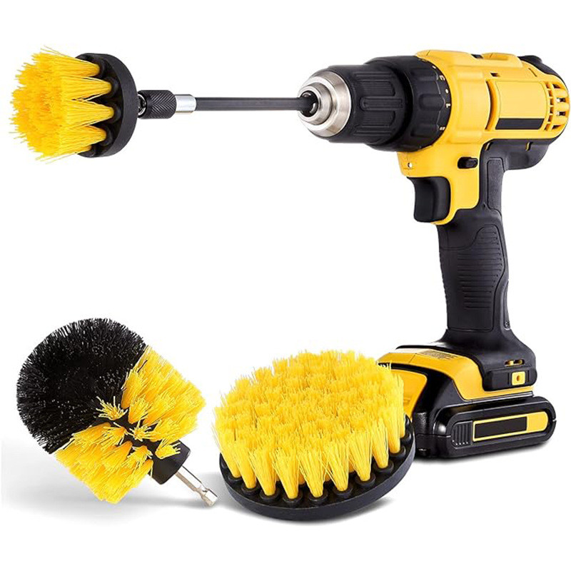 3 Chiếc Điện Khoan-Brush Bộ Cho Thảm Phòng Tắm Bề Mặt Dụng Cụ Làm Sạch