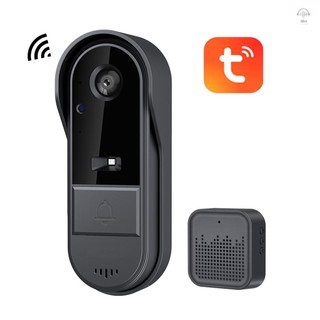 Camera chuông cửa Video không dây có chuông không dây Âm thanh hai chiều Tuya Kiểm soát ứng dụng Xem đêm 2.4G WiFi Chỉ Thẻ TF / Lưu trữ đám mây Chuông cửa Ringer Không dây có Camera