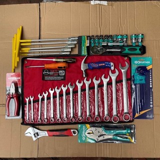 Combo 10 món đồ nghề sửa xe đầy đủ, bộ dụng cụ sửa xe máy tiện ích - C10