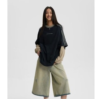 Áo thun nam GKSSS Tay ngắn Mỹ High Street dáng rộng thường ngày Chất lượng cao Phong cách trung tính tay ngắn