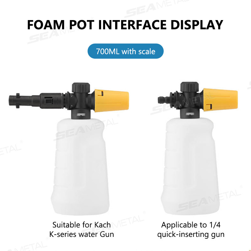 Máy tạo bọt rửa xe SEAMETAL cầm tay tạo bọt rửa xe tuyết phun mạnh tạo bọt dày đặc vòi phun nâng cấp