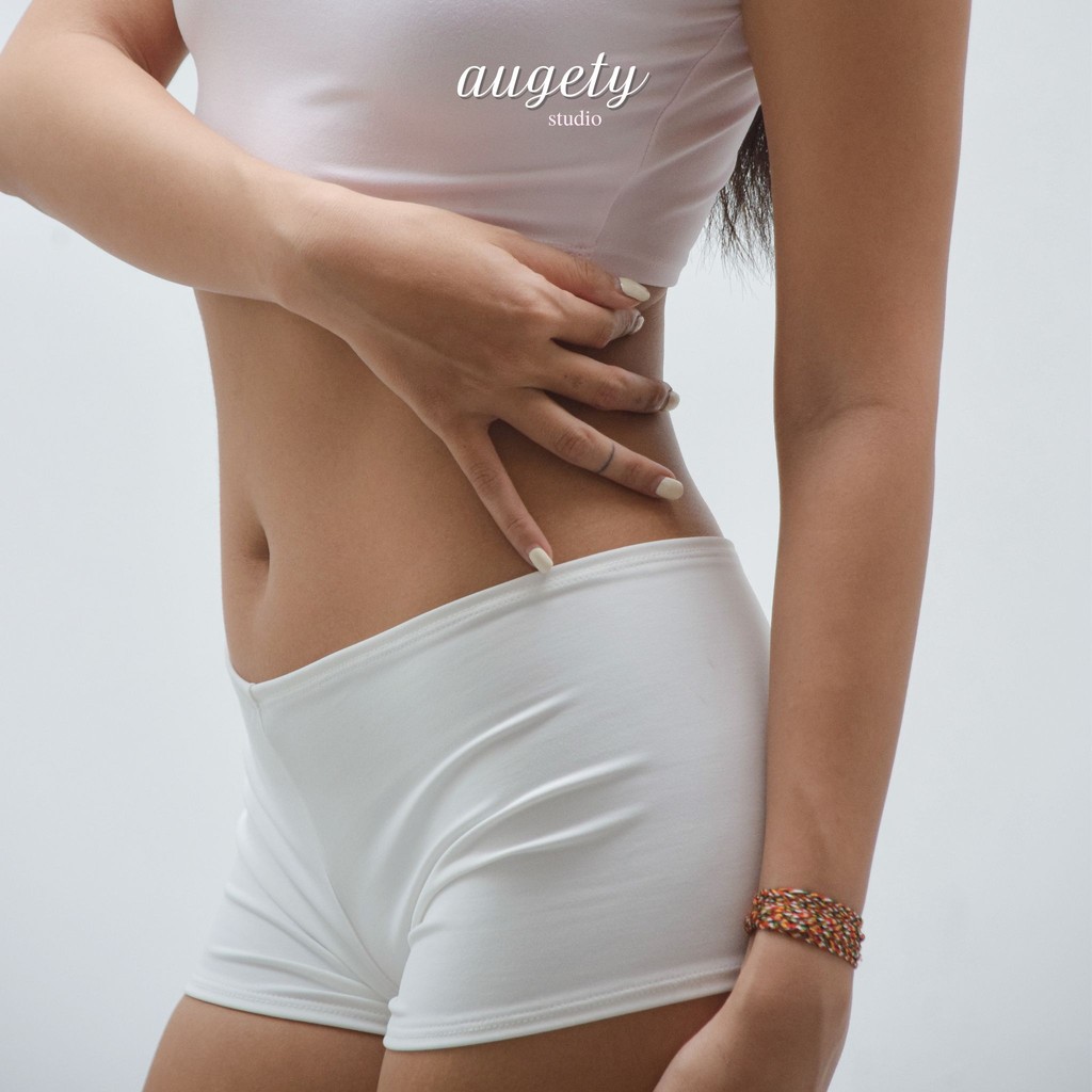 Quần Boxer Thun Ôm Cạp Trễ Augety Studio, Quần Bảo Hộ Mặc Váy