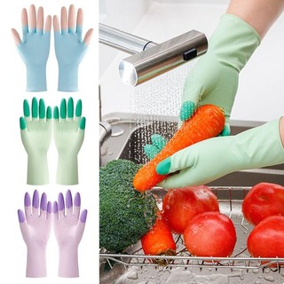 Găng tay rửa chén YUUKII Cuffs, Găng tay cao su dày mở rộng, Găng tay làm sạch nhà bếp bền chống thấm nước