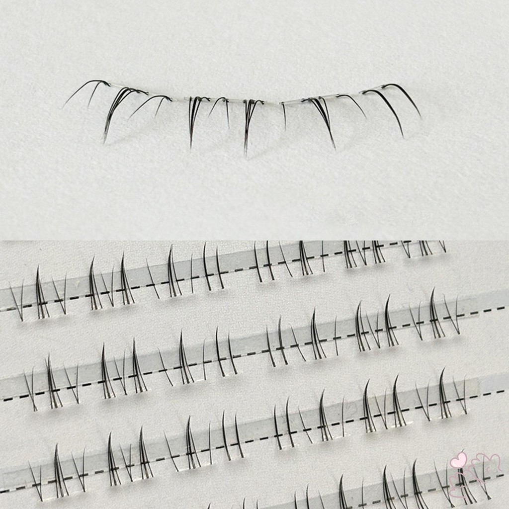 Lông mi dưới thực tế màu đen Wispy Cụm nối mi thoải mái cả ngày và đêm