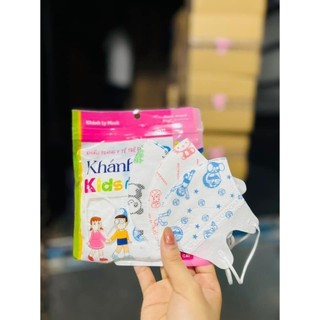 Thùng 100 Cái Khẩu Trang 5D CHo Bé Khánh Ly, Cho Bé 11-22KG