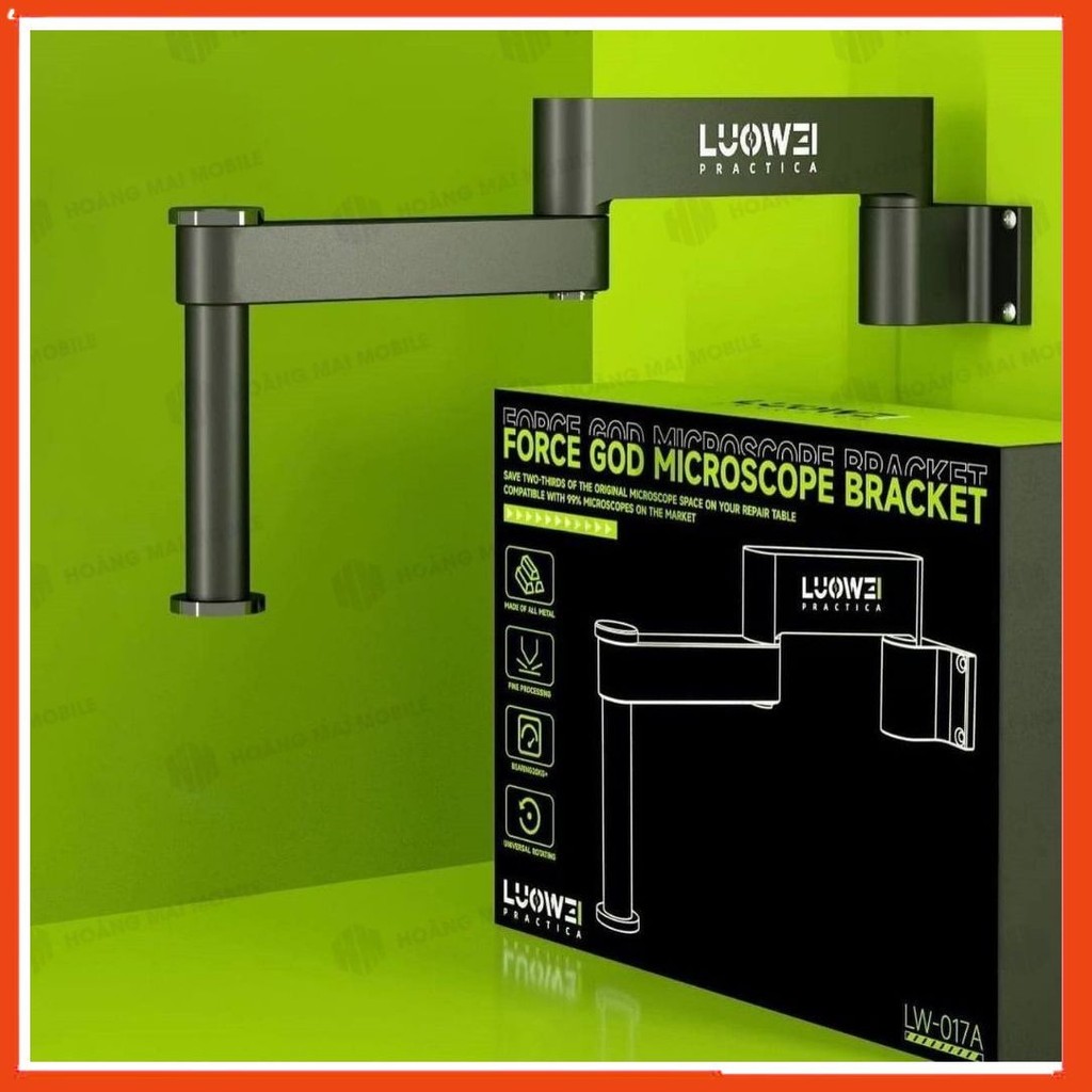 Giá đỡ kính hiển vi LUOWEI LW-017 gắn bàn, xoay 360 độ
