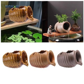 Gốm Đài Phun Nước Bình Phong Cảnh Thác Nước Chảy Thanh Lịch Tuần Hoàn Thác Lọ Cho Sân Vườn Để Bàn Trong Nhà Ngoài Trời Trang Trí