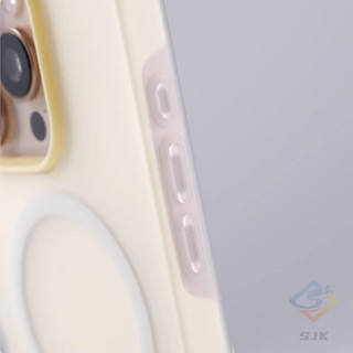 Ốp lưng Macaron từ tính siêu mỏng cho iPhone 11 / 12 / 13 / 14 / 15 / 16 Pro Max & Plus | Vỏ silicon có thể tháo rời 2 trong 1 | Ốp lưng chống sốc mờ