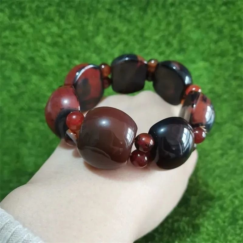 Phong Cách Mới Mã Não Tự Nhiên Phong Cách Dân Tộc Phù Hợp Với Hàng Tay Đơn Giản