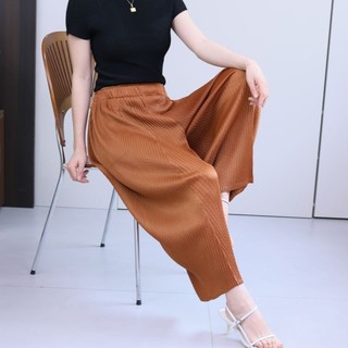 Miyake Xếp Ly Thường Ngày Quần Cà Rốt Nữ Phong Cách Mới Rời Crop Đến Mắt Cá Chân Quần Dài Quần Xếp Ly Mùa Hè Ôm Hơn Nhìn Harlan