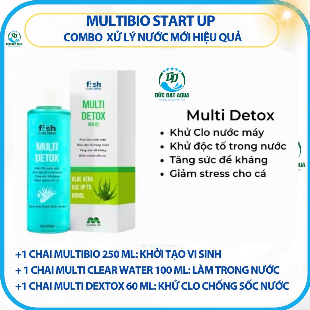 Vi sinh Multibio Start Up-Combo 3 LỌ chuyên dụng cho bể cá mới set up Giúp bể cá ổn định nhanh chóng 6