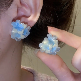 Mùa Xuân Mùa Hè Bông Tai Hoa Tươi Nữ Ánh Sáng Sang Trọng Cao Cấp Bông Tai Ngọc Trai Sang Trọng Bông Tai Sang Trọng