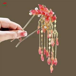 Hoa Bướm Tóc Que Hanfu Phù Hợp Với Nĩa Tóc Có Tua Rua Hạt Thích Hợp Cho Nữ Cô Gái Tạo Kiểu Dụng Cụ