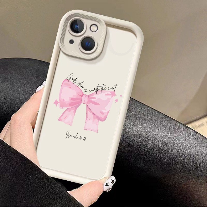 Ốp Silicon Nơ Màu Hồng Anh Đào Cho Realme GT Master Edition Q3 Pro Carnival GT Neo 5 SE 2T Q3S Narzo 50A 50i Prime Mềm Chống Sốc