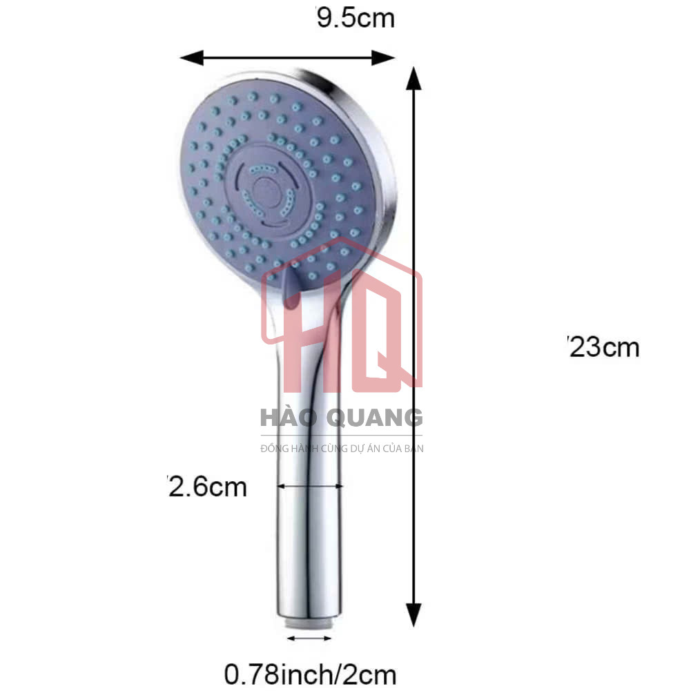 Vòi Hoa Sen Tăng Áp Cao Cấp – Tiết Kiệm Nước, 5 Chế Độ Phun, Dễ Lắp Đặt (VS1)