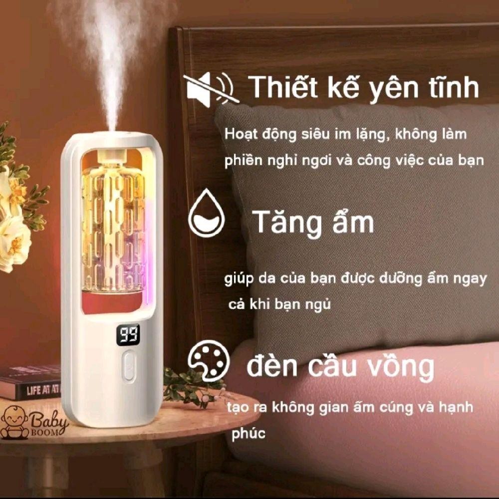 [PM 23] Combo máy xông tinh dầu + 5 mùi hương khác nhau máy phun sương sủ dụng phòng khách phòng ngủ 30-40m2