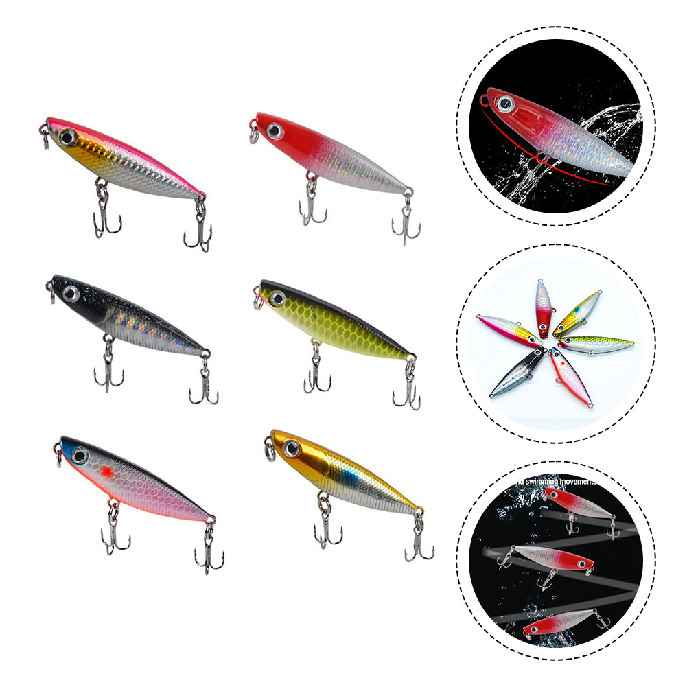 {WELV}Zigzag Dog Lure Corrosion-Resistant Hooks Environmentally Friendly Finish