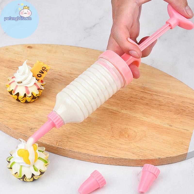Pufangbliss 8 Vòi Phun Ống Bằng Nhựa Kem Nướng Dụng Cụ Bánh Ngọt VN