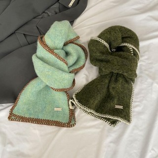 Khăn choàng Cashmere mùa đông ROLY, Khăn quàng cổ dài ấm áp mùa đông dày, Khăn choàng quấn hoang dã mềm mại chống gió giữ ấm cổ mùa thu đông