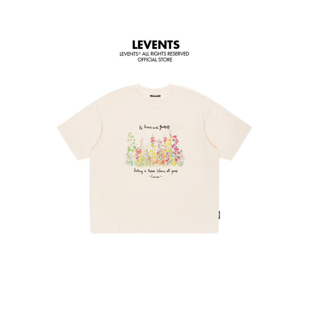 Áo Thun Levents My Garden Semi-Oversize Tee/ Tan 100% Cotton T-shirt ...