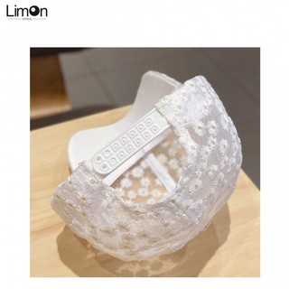 Mũ Mũ lưỡi trai thêu hoa cúc nhỏ mùa xuân và mùa hè đáng yêu ngọt ngào Phong Cách Hàn Quốc cho nữ Mũ lưới lưỡi vịt che nắng ren thoáng khí