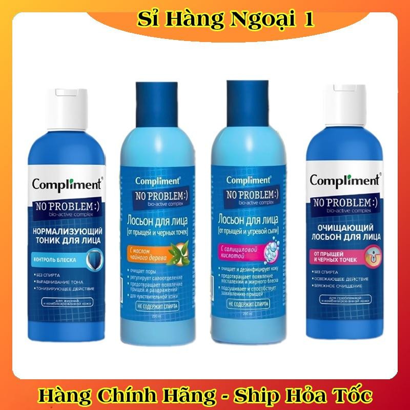DATE MỚI] Toner Compliment No Problem Salicylic Acid Làm Sạch Da Kiềm Dầu Giảm Mụn 200ml - HÀNG NGA CHÍNH HÃNG