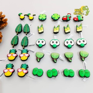 Jibbitz sticker 3D , charm cao cấp gắn dép sục cross loại 3D dầy đẹp, sticker gắn dép có cao cấp