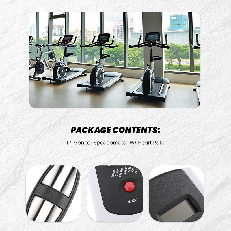 💖Đồng hồ đo tốc độ theo dõi nhịp tim cho xe đạp văn phòng phẩm, xe đạp từ tính