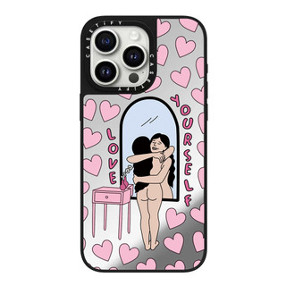 Embrace your own Girl Mirror Hard Phone Case cho iPhone 17 Pro Max 16 Plus 15 14 13 12 11 Ốp lưng bọc hoàn toàn Vỏ Acrylic phía sau chống sốc