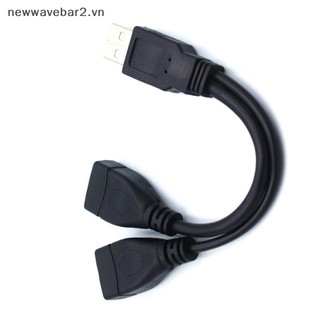 [Mới] Cáp USB 2.0 Bộ Chia Y 1 Bộ Chuyển Đổi Nguồn Dây Nối Dài Nam Đến 2 Nữ Cho Cáp Sạc Truyền Dữ Liệu Ô Tô PC.