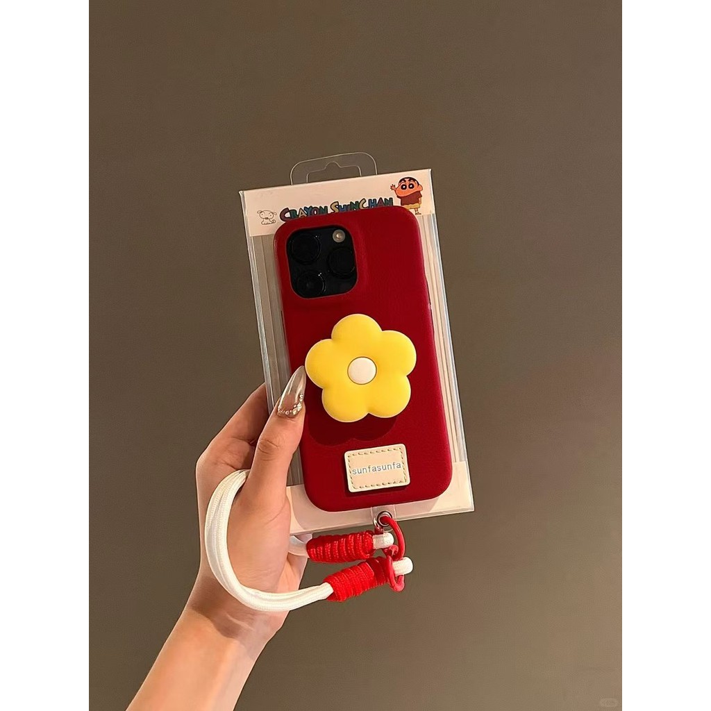 Ốp điện thoại di động 16Promax giá đỡ hoa nhỏ iphone15 PRO mới 14 Nữ 13 mềm 12