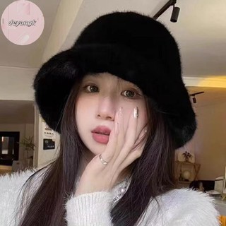 Deyangk Mùa Đông Chống Gió Ấm Áp Thời Trang Nữ Màu Trơn Sang Trọng Mũ Xô Lông Tơ Người Cá Mũ Bảo Vệ Tai Panama Mũ VN