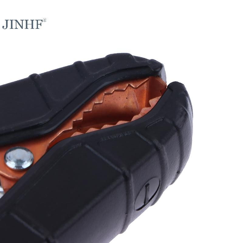 Jinhf 2 CÁI 100 / 200 / 300 / 500A Kẹp cá sấu bằng đồng hạng nặng Thiết bị đầu cuối Kẹp cá sấu điện Đầu nối thử nghiệm cho cáp nhảy Tăng cường HOT