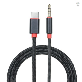 Cáp âm thanh nam Type-C sang 3,5 mm TRRS nam 3.12ft USB-C sang 3,5 mm Dây chuyển đổi âm thanh nổi trên ô tô / gia đình, 3.12ft Đen