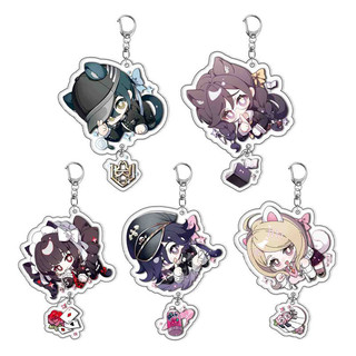 Danganronpa Acrylic Keychain nhiều lớp trong suốt mặt dây chuyền trang trí dễ thương