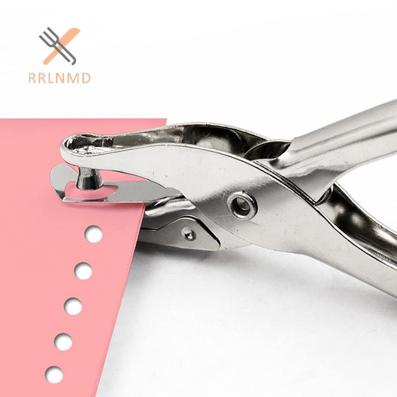 Rrlnmd Máy đục lỗ đơn Kim loại 3mm / 6mm Đường kính lỗ chân lông Kìm đục lỗ Giấy cầm tay Scrapbooking Đấm MỚI